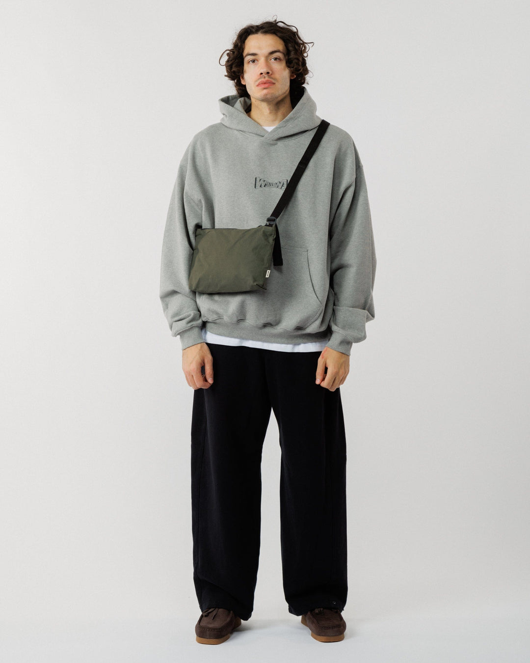 Mini Water Resistant Messenger Bag - Dark Olive