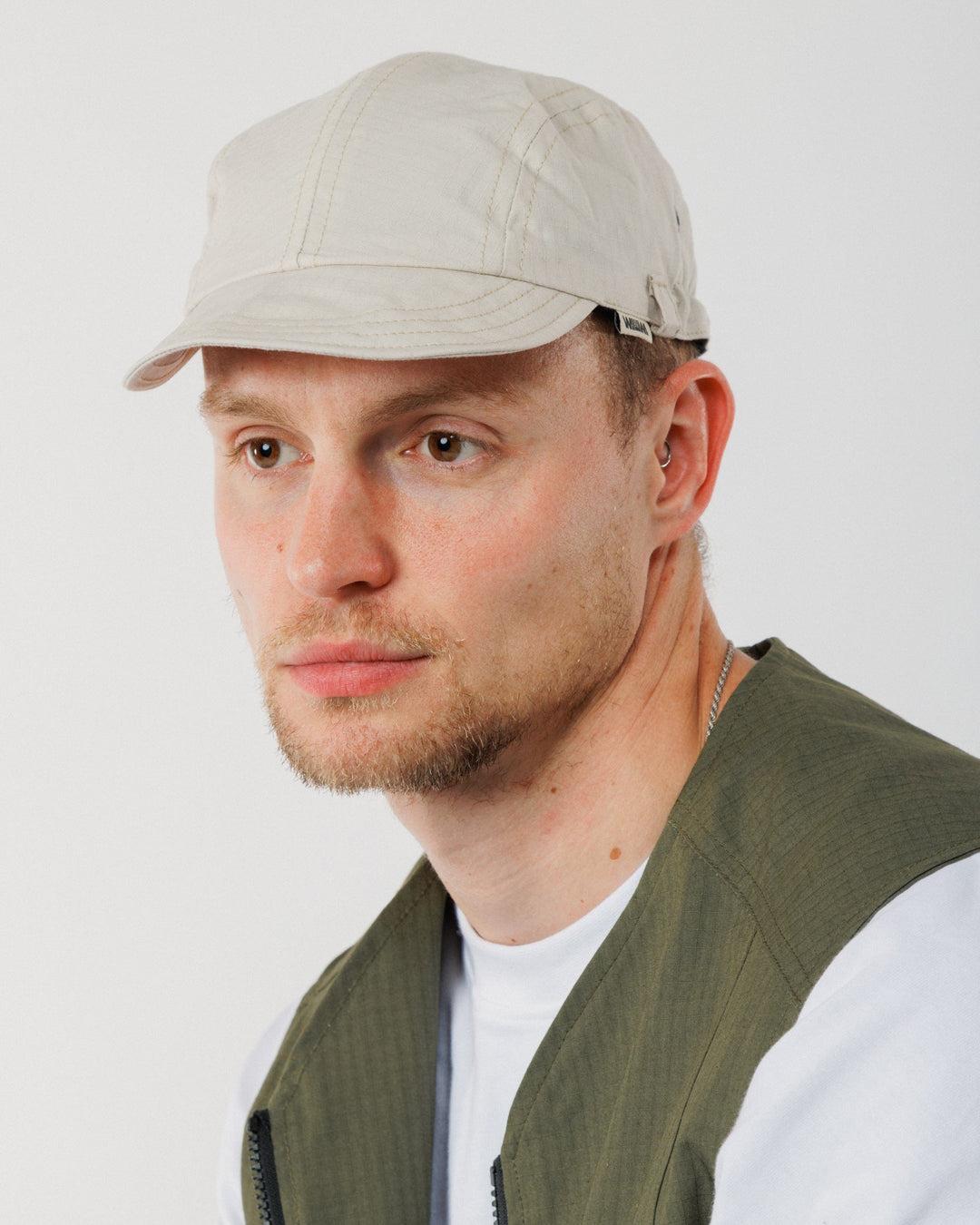 Moleskin Lined Oak Cap - Stone