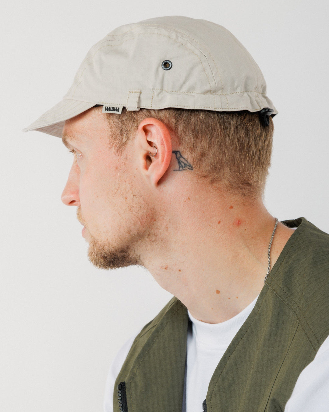 Moleskin Lined Oak Cap - Stone