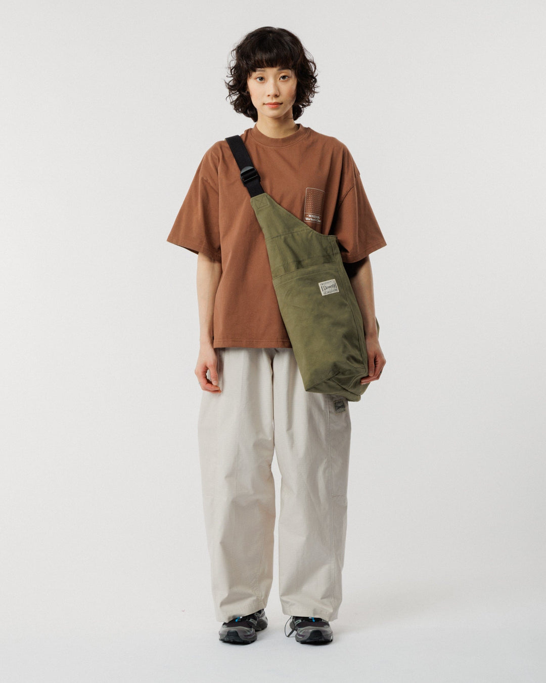 Studio Crossbody Tote - Khaki