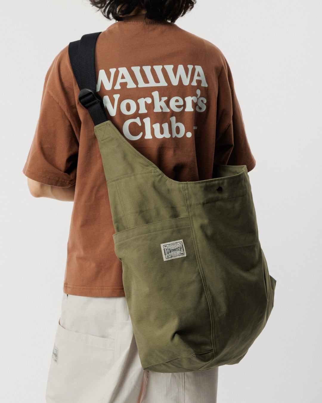 Studio Crossbody Tote - Khaki