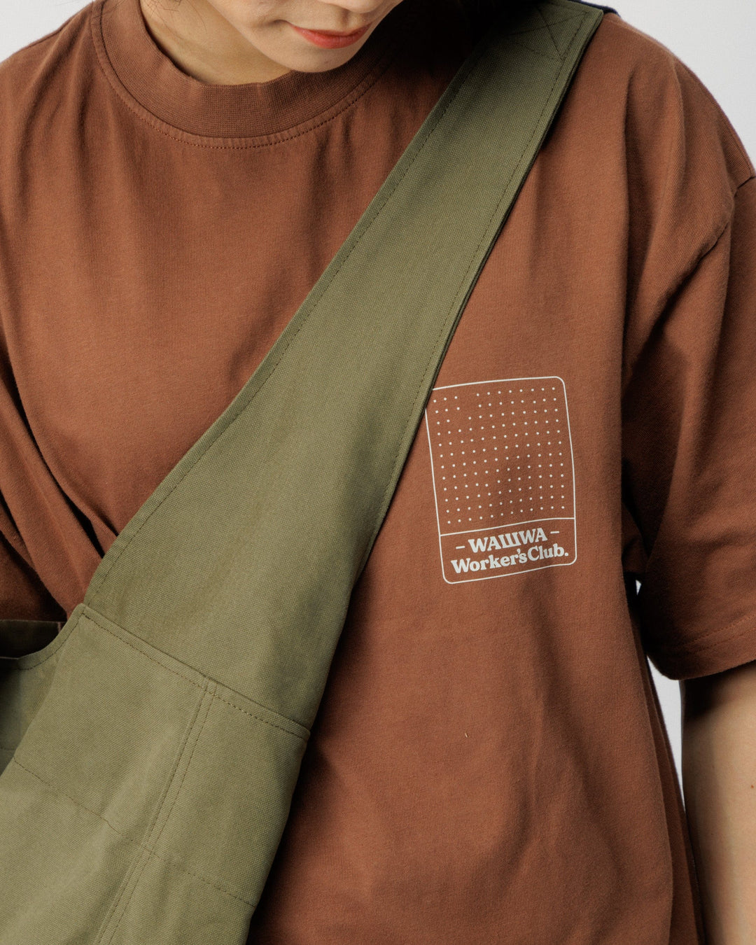 Studio Crossbody Tote - Khaki