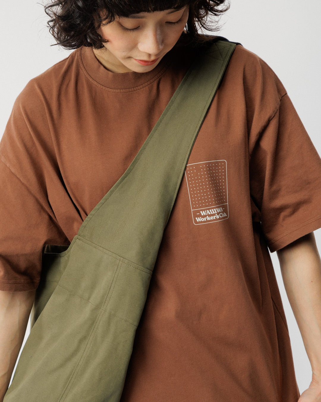 Studio Crossbody Tote - Khaki