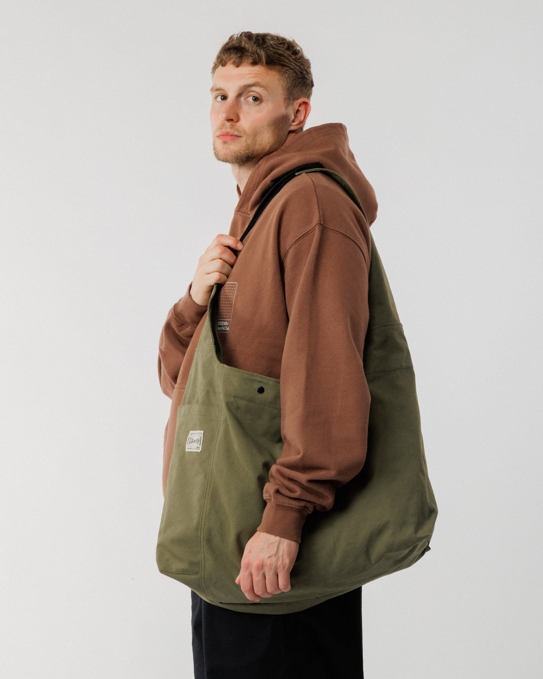 Studio Crossbody Tote - Khaki