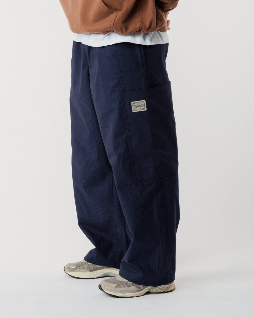 ENNOY RIPSTOP EASY PANTS BLACK ennoy WOOL BLEND RIP STOP EASY