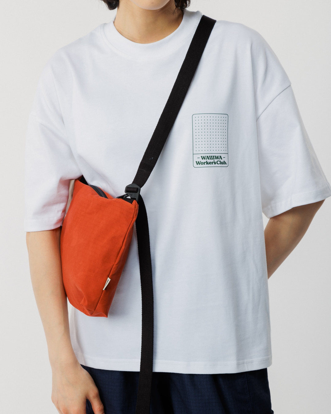 Mini Water Resistant Messenger Bag - Biscuit Orange