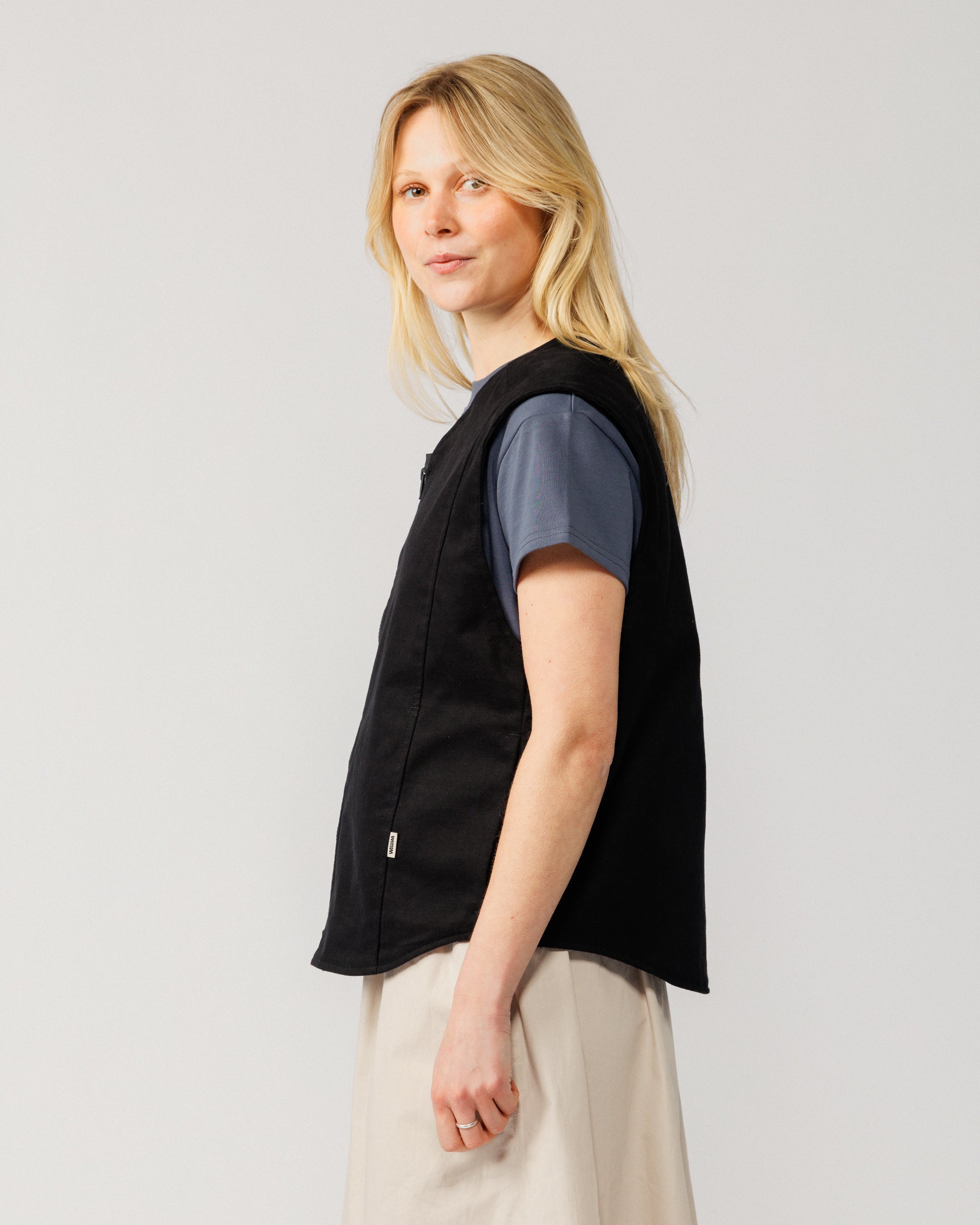 Multi-Pocket Mill Vest - Black – WAWWA Ф