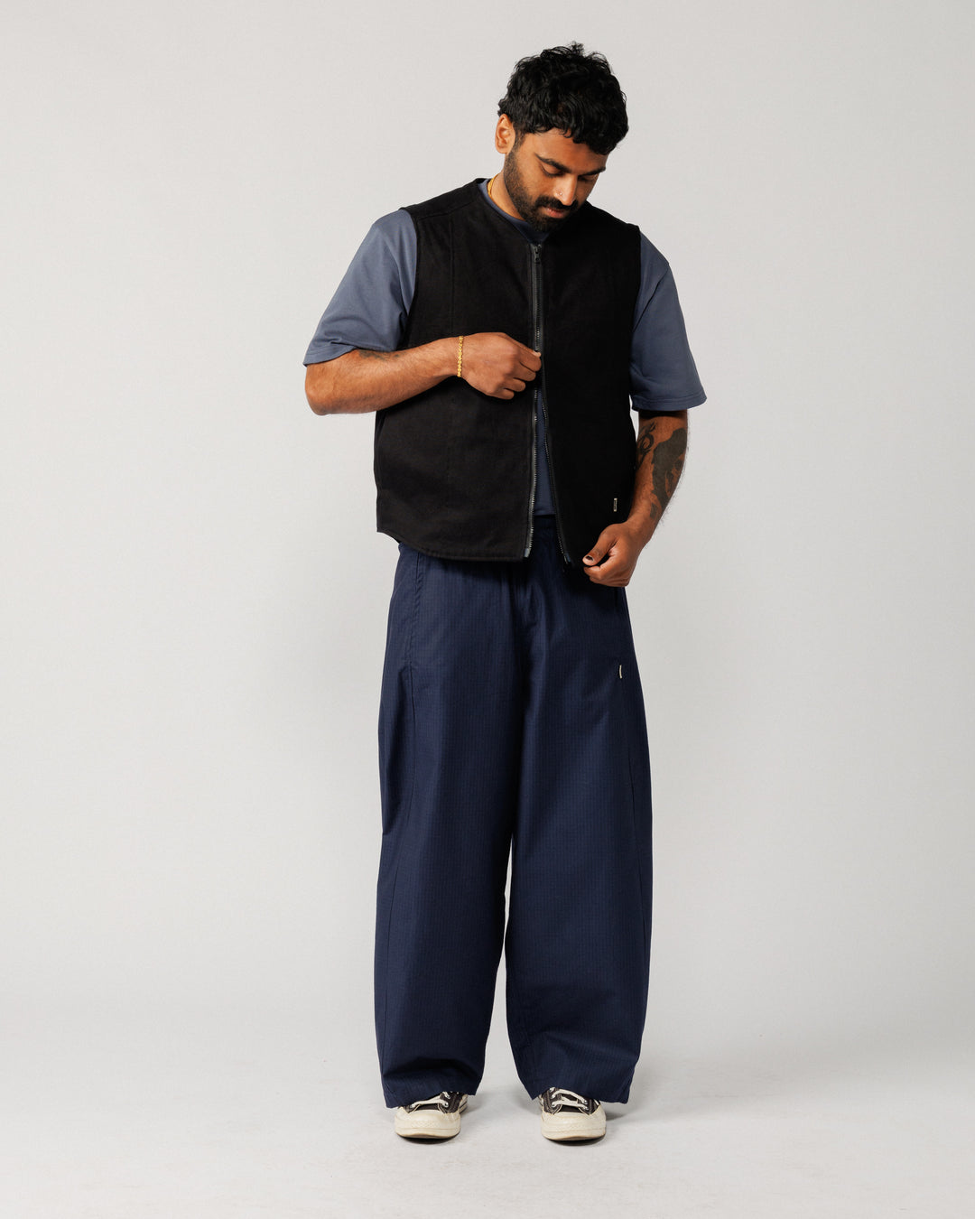 Multi-Pocket Mill Vest - Black