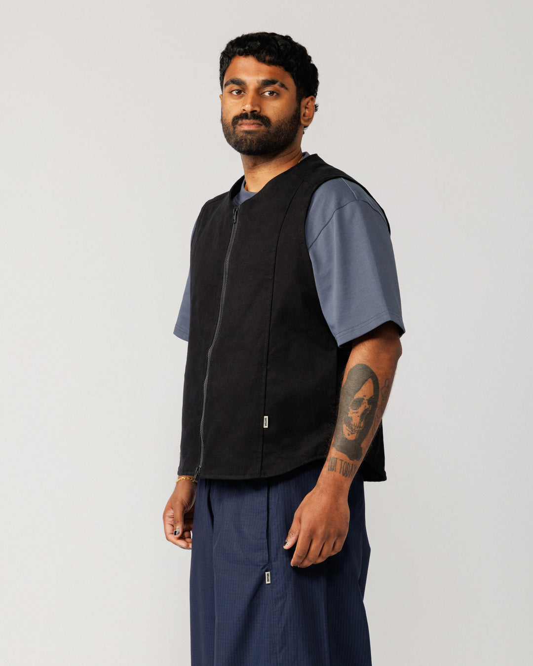 Multi-Pocket Mill Vest - Black