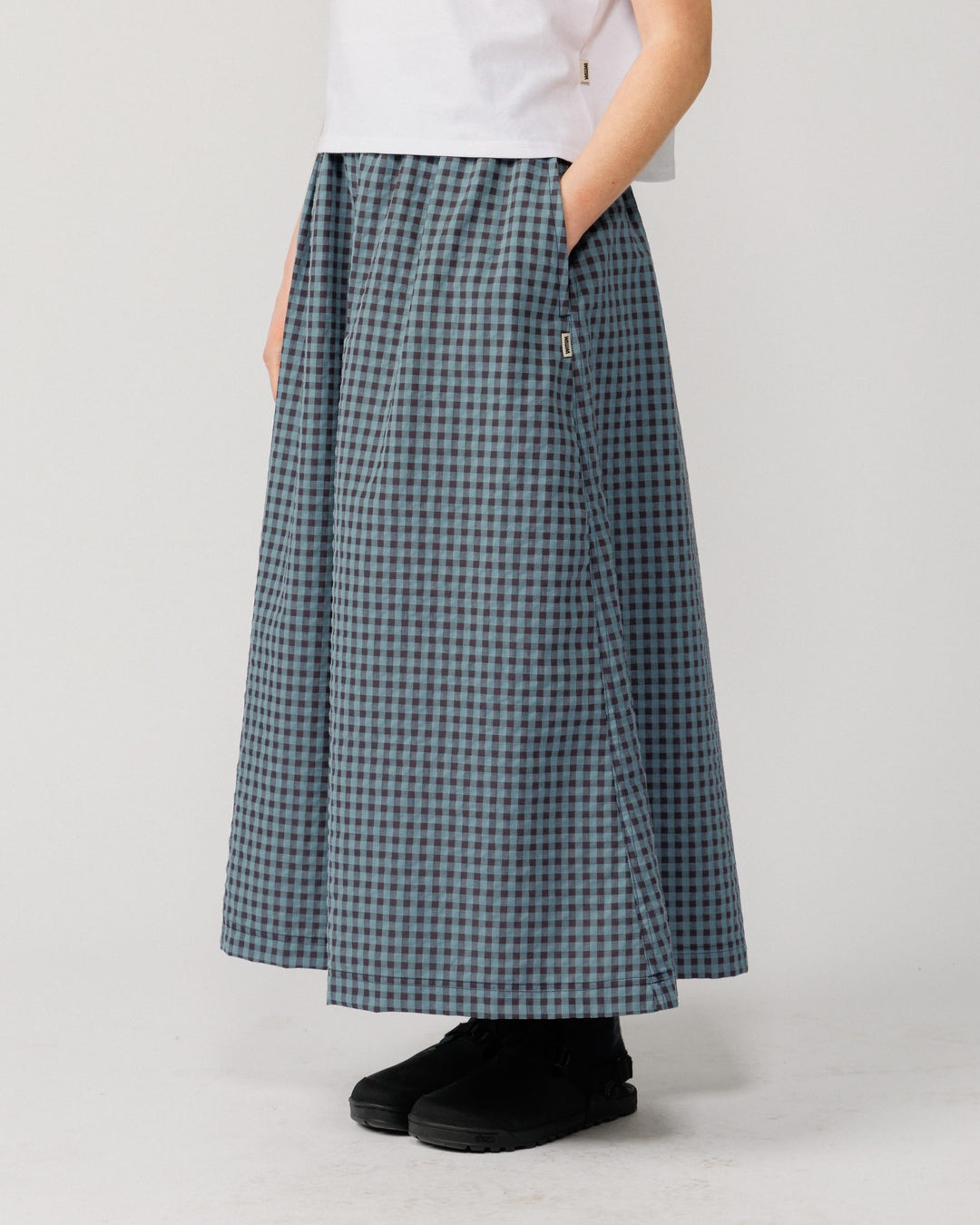 Ayla Skirt - Navy Check