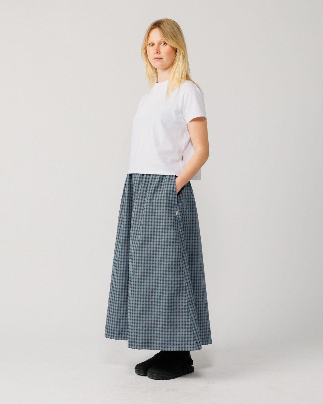 Ayla Skirt - Navy Check