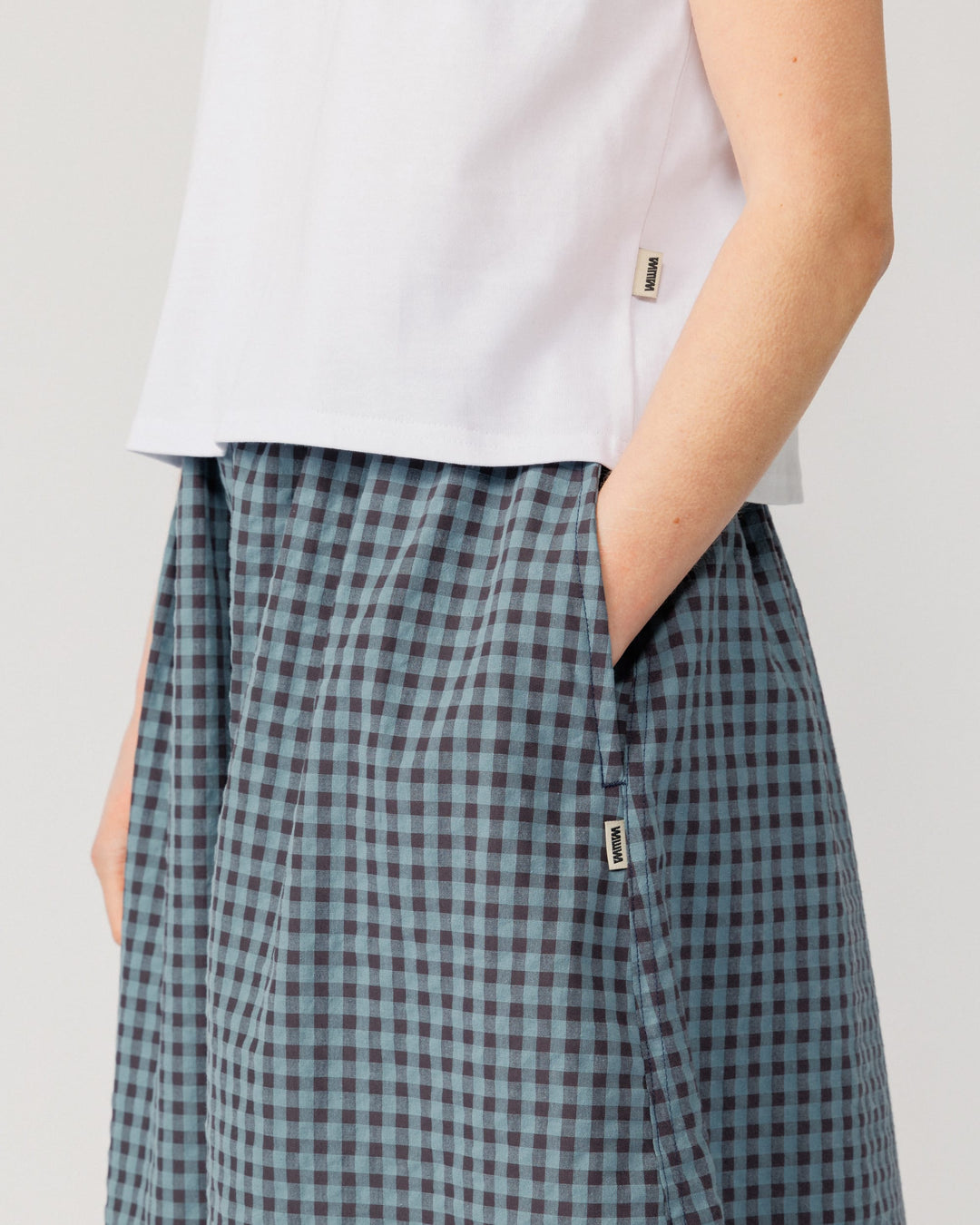 Ayla Skirt - Navy Check