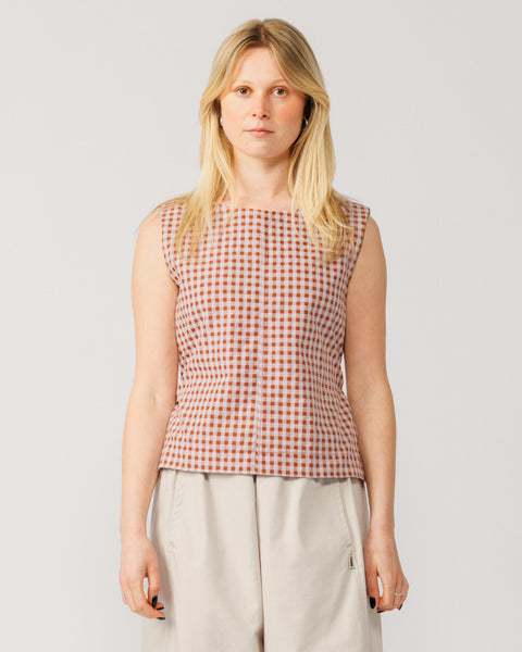 Aimee Top V2 - Red Check – WAWWA Ф
