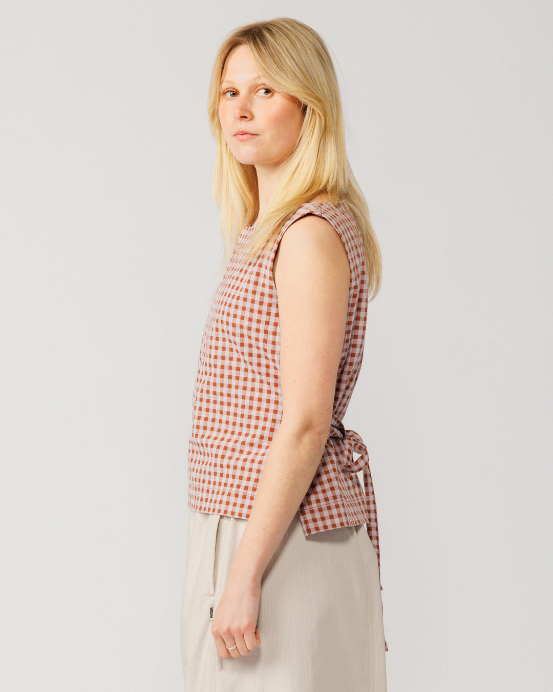 Aimee Top V2 - Red Check