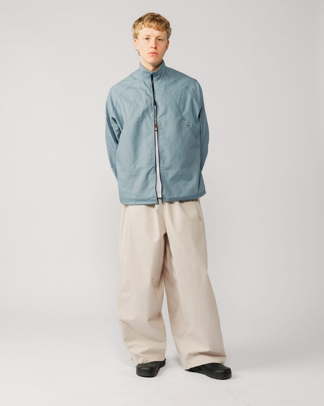 Phil Track Jacket - Dusty Blue