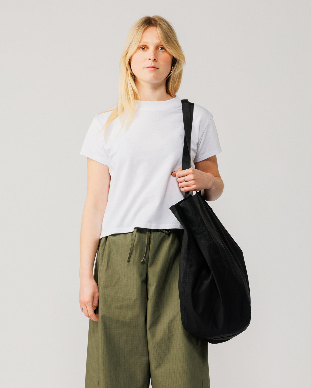 Oversized Packable Tote - Black