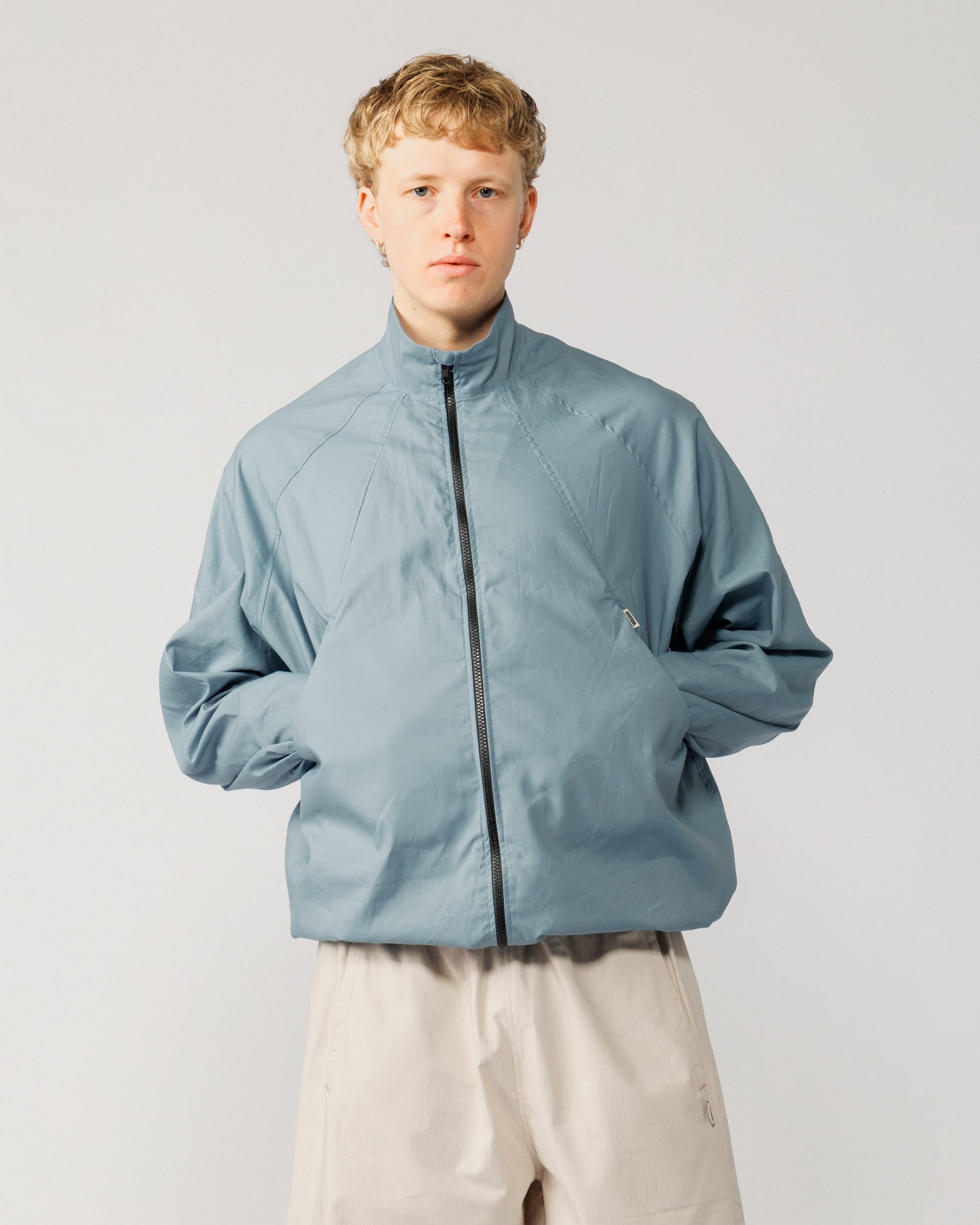 Phil Track Jacket - Dusty Blue – WAWWA Ф