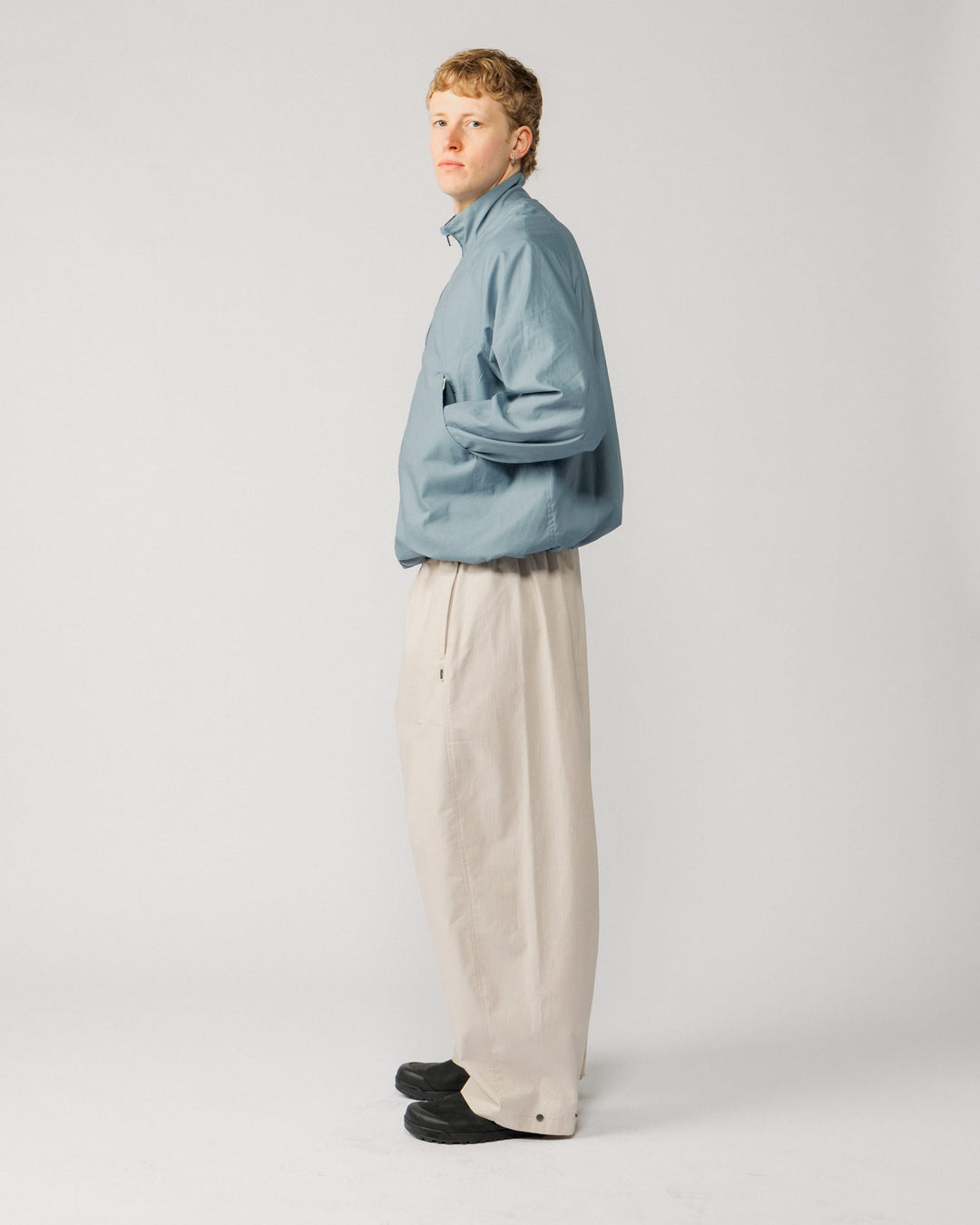 Phil Track Jacket - Dusty Blue