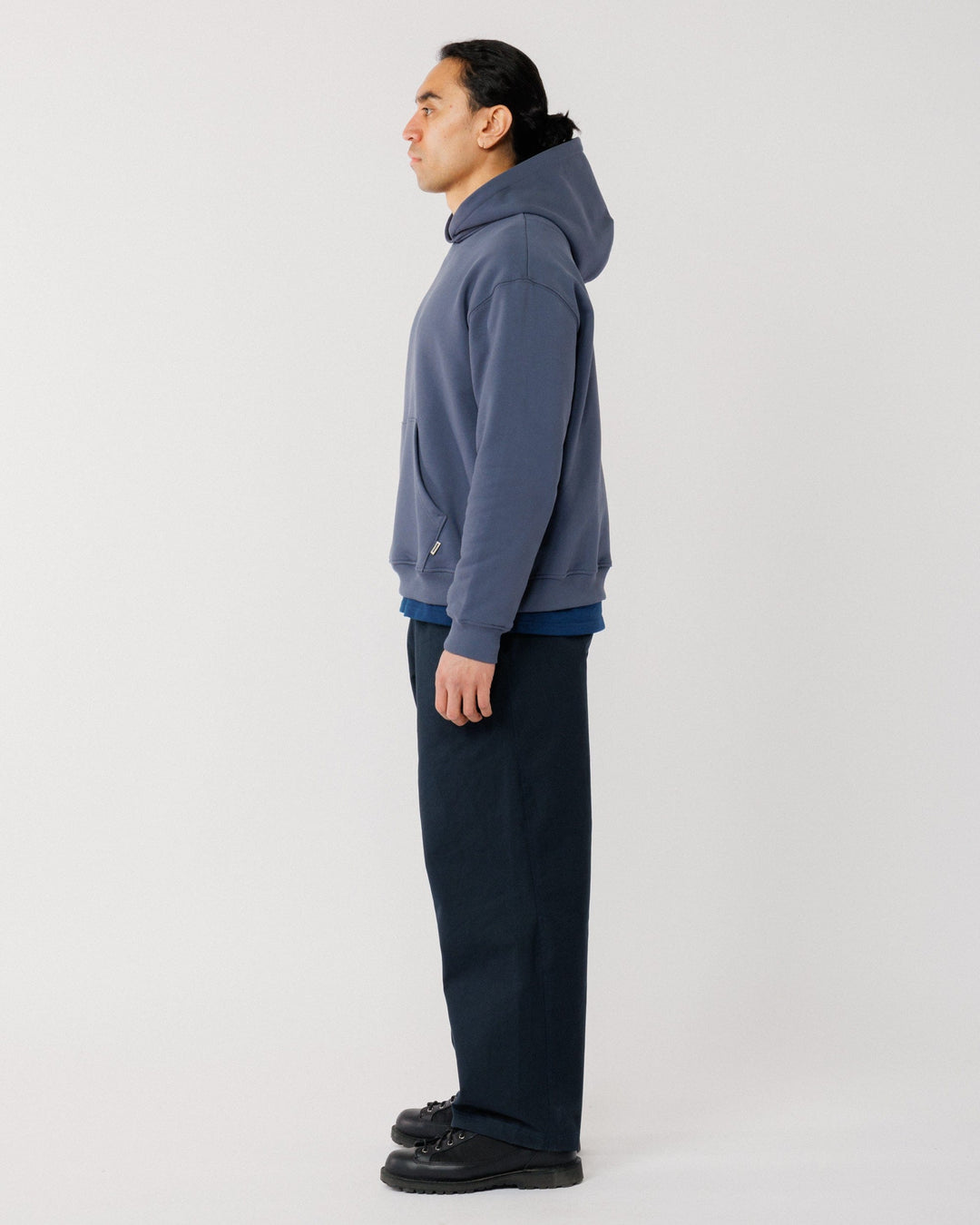 520 Organic Hoody - Washed Blue