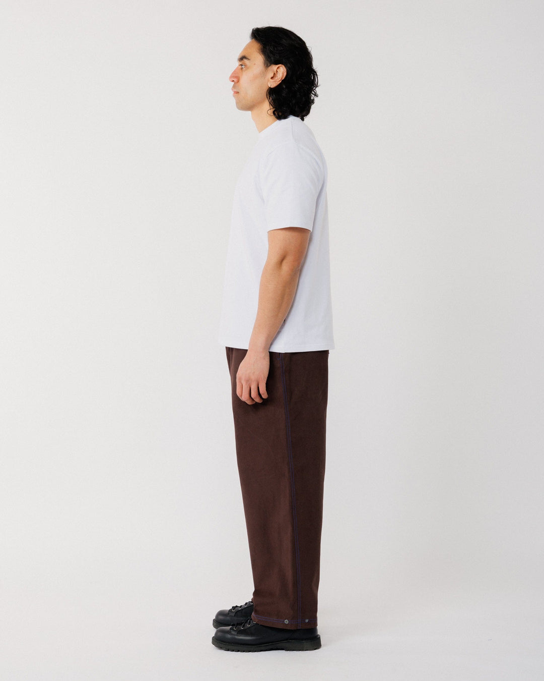Zama Pant - Brown/Cobalt Contrast