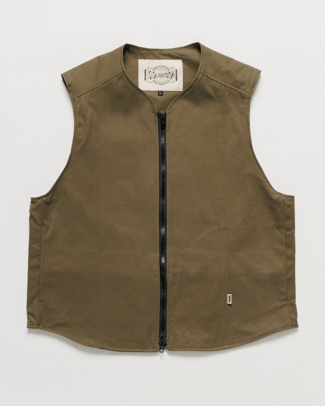 Multi-Pocket Mill Vest - Khaki Green