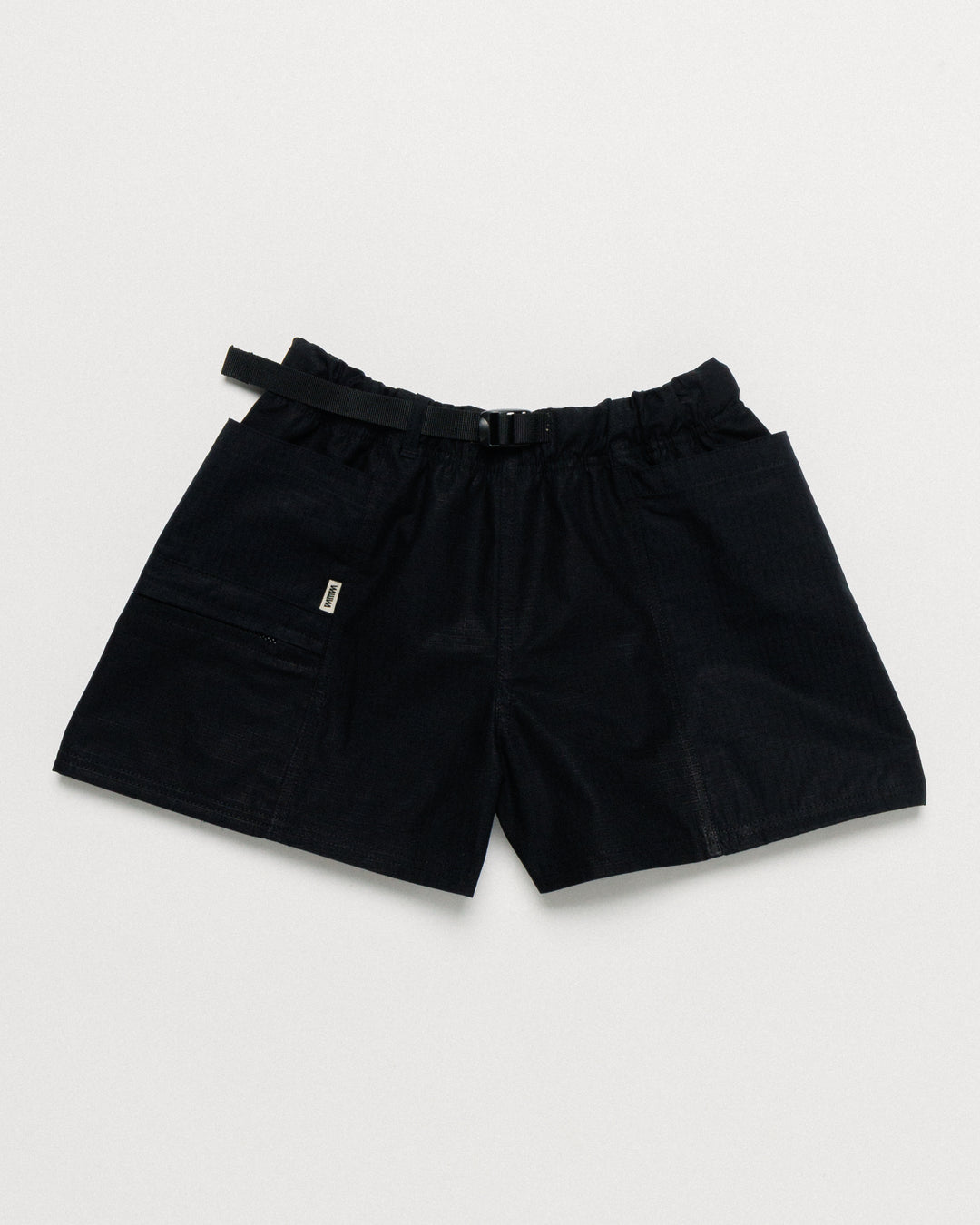 Ripstop Cropped Hiking Shorts - Black