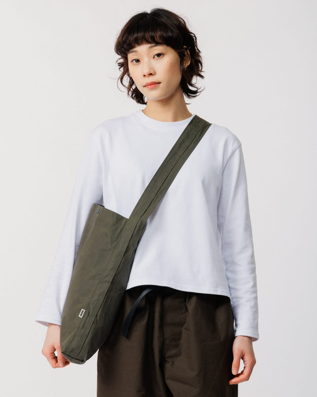 Water Resistant Bar Tack Tote - Khaki