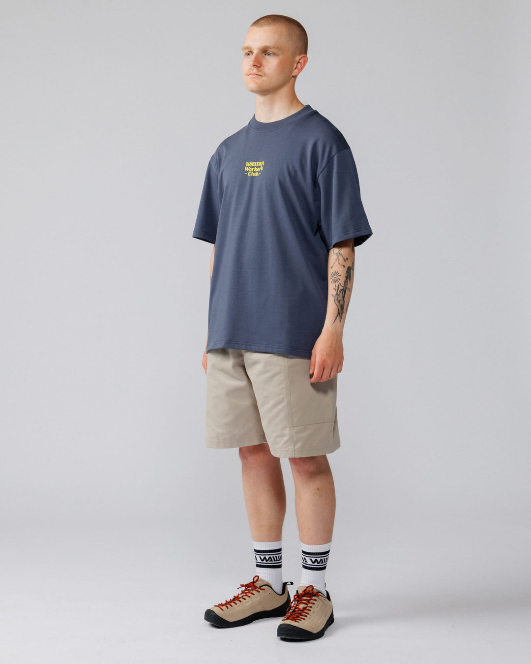 Workers Logo Stride T-Shirt - Navy