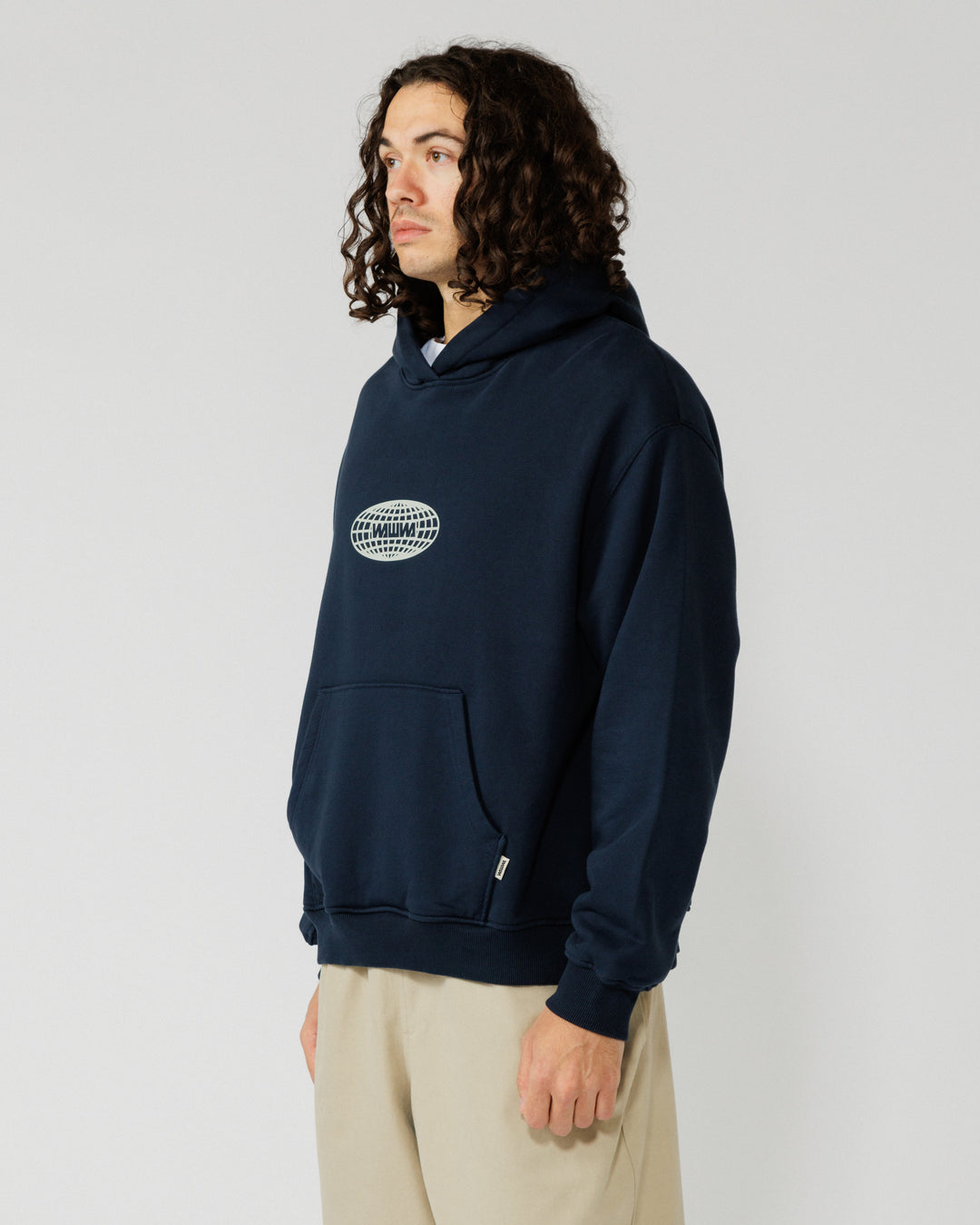 Global Logo Hoody - Navy
