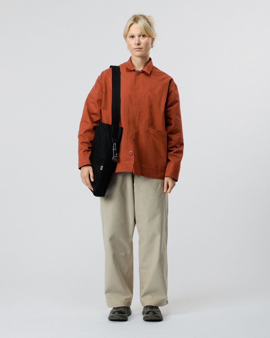 Water Resistant Bar Tack Tote - Black