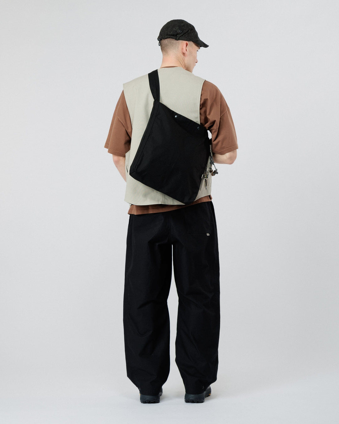 Water Resistant Bar Tack Tote - Black