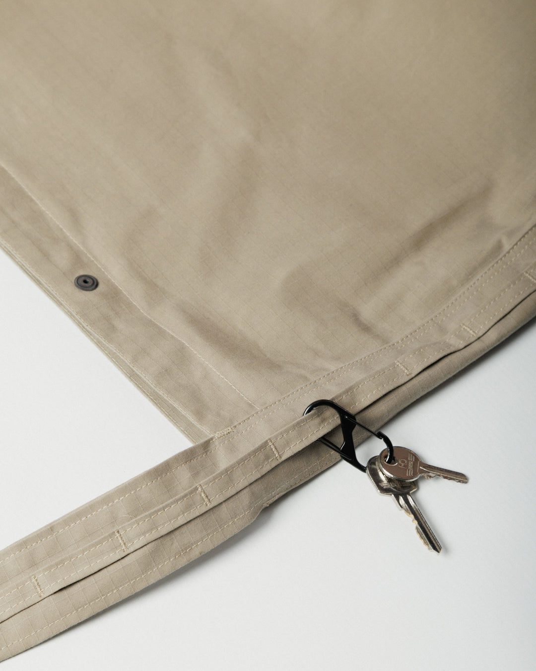 Water Resistant Bar Tack Tote - Stone