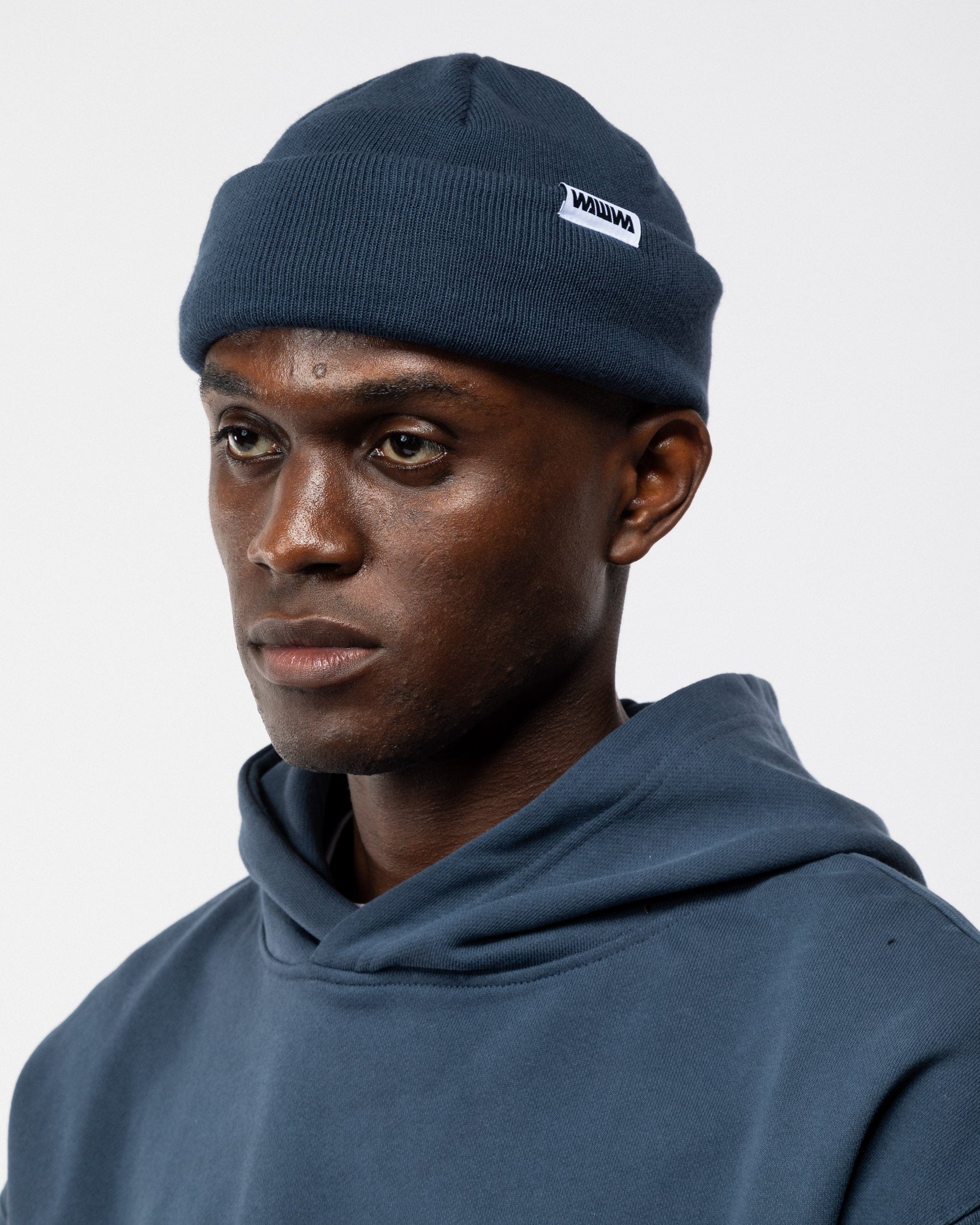帽子 jichoi AW23 BEANIE BAG (BLUE GREY) Mill Cotton Beanie - Indigo – WAWWA Ф