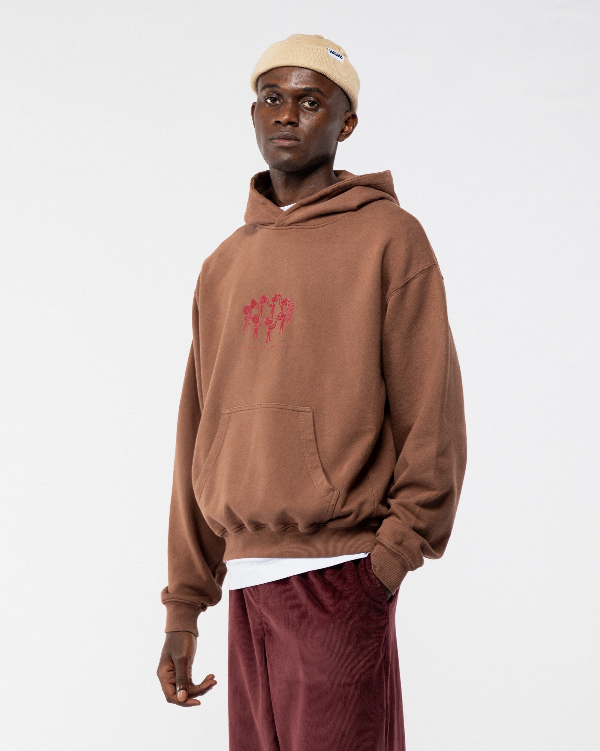 Linear Notion Hoody - Brown – WAWWA Ф