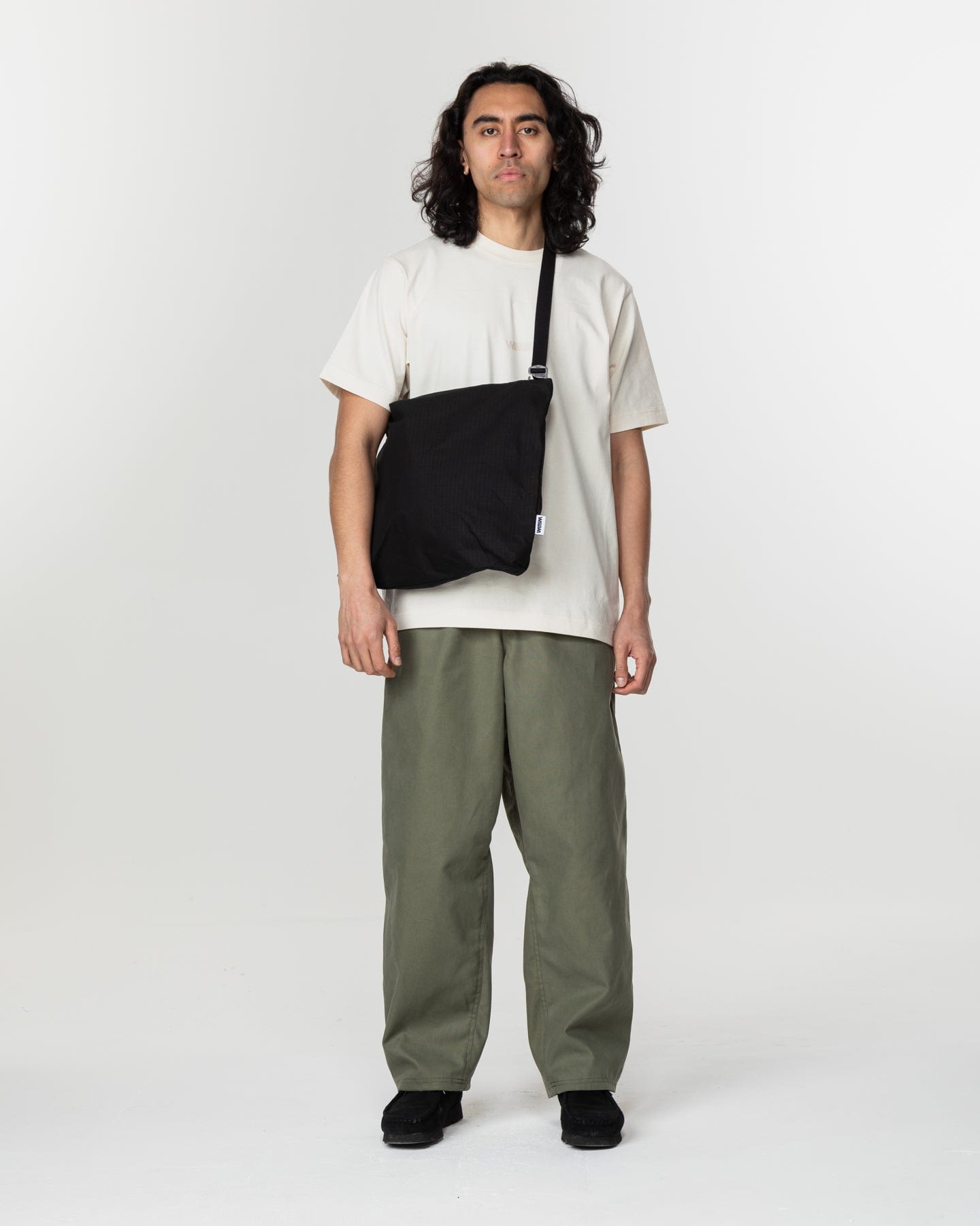 バッグ resistant messenger bag Water Resistant Messenger Bag - Black – WAWWA Ф