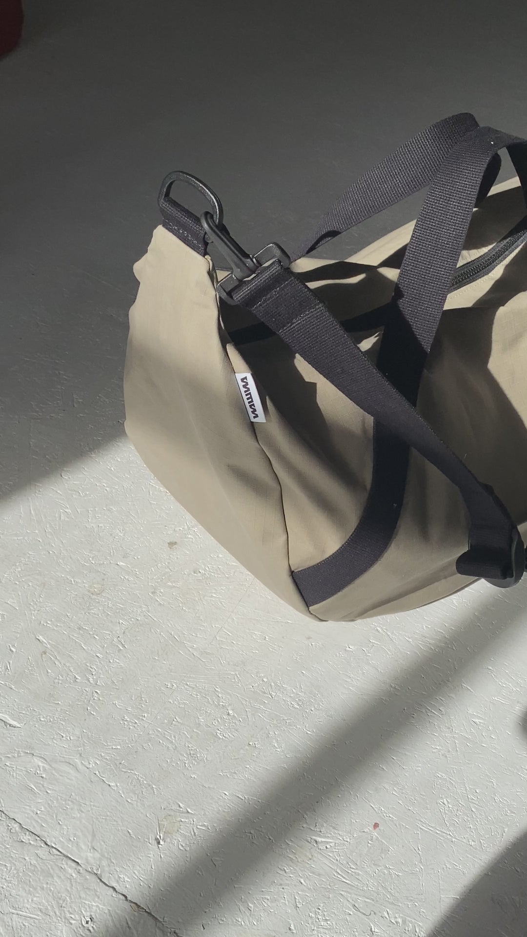 Water Resistant Duffle Bag - Stone