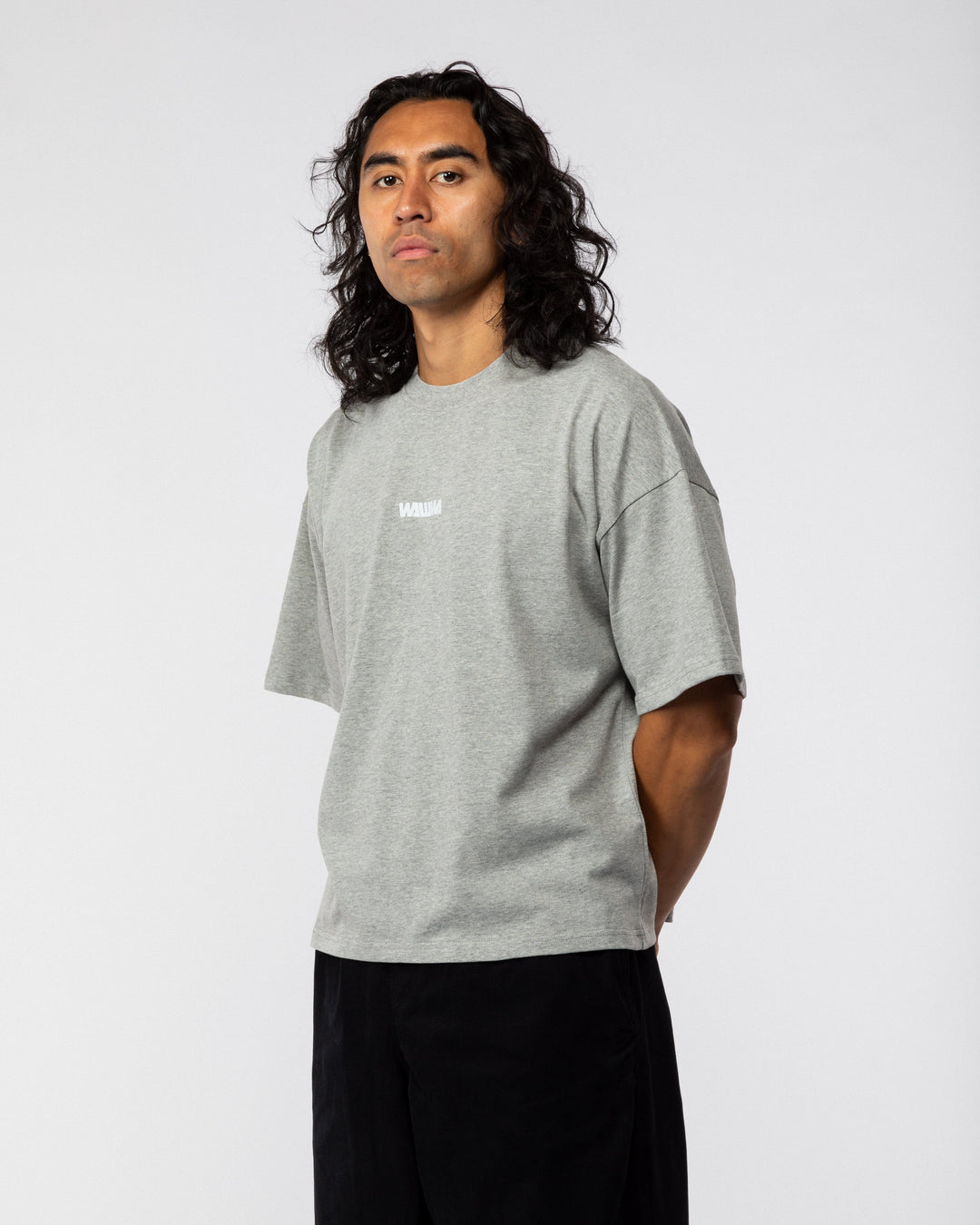 Box Logo T-Shirt - Grey Marl