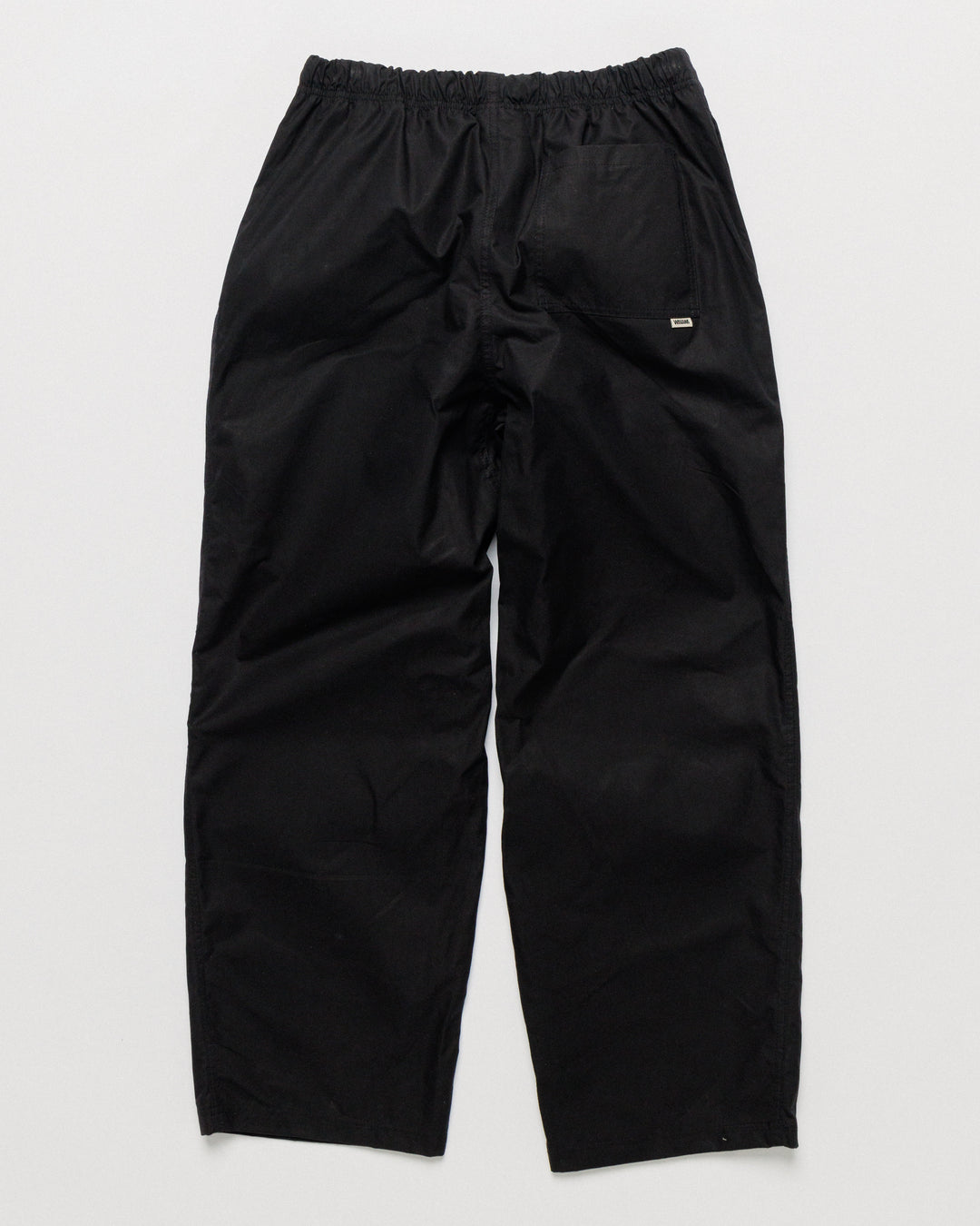 Water Resistant Zama Pants - Black — back flat shows pocket
