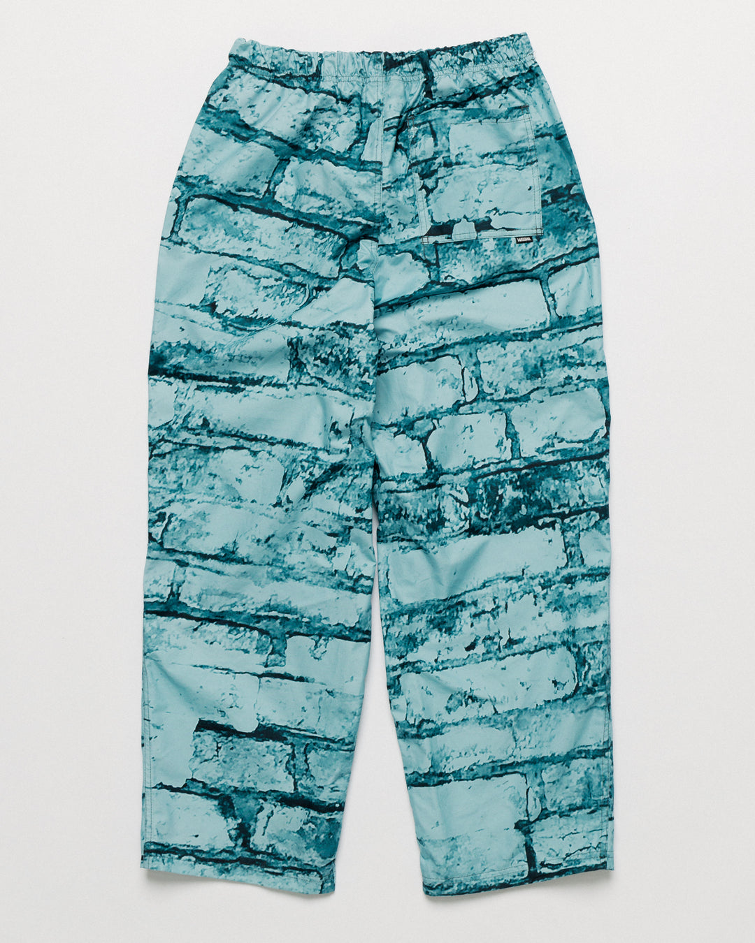Water Resistant Zama Pants - Blue Brick Camo — back flat, pocket visible