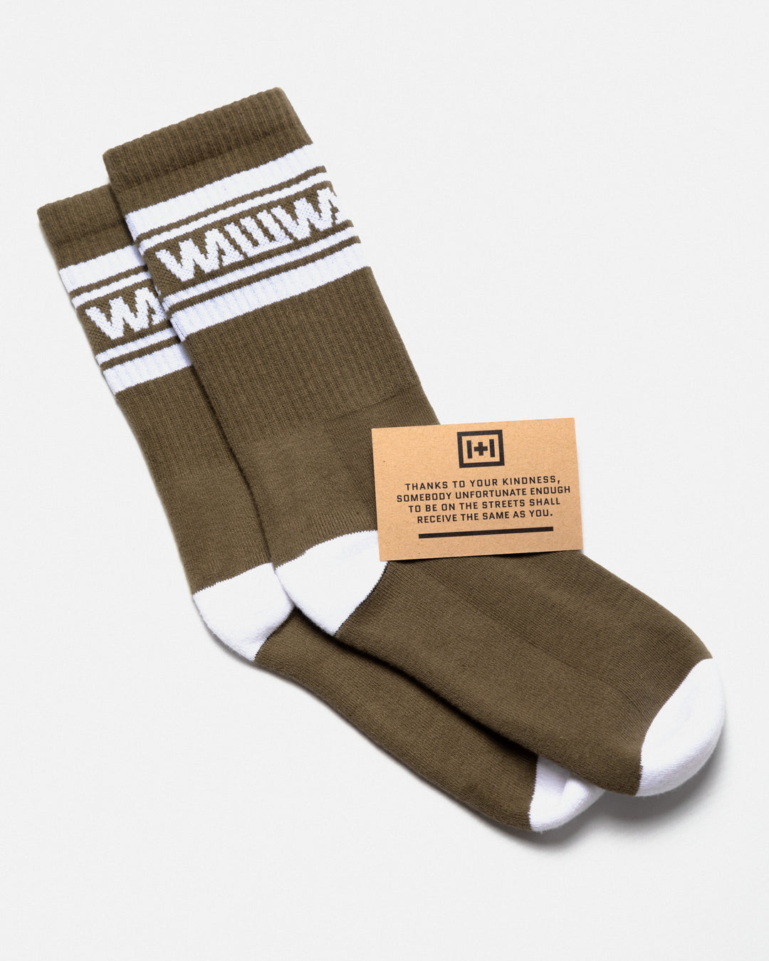 Organic Sports Sock - Khaki Green